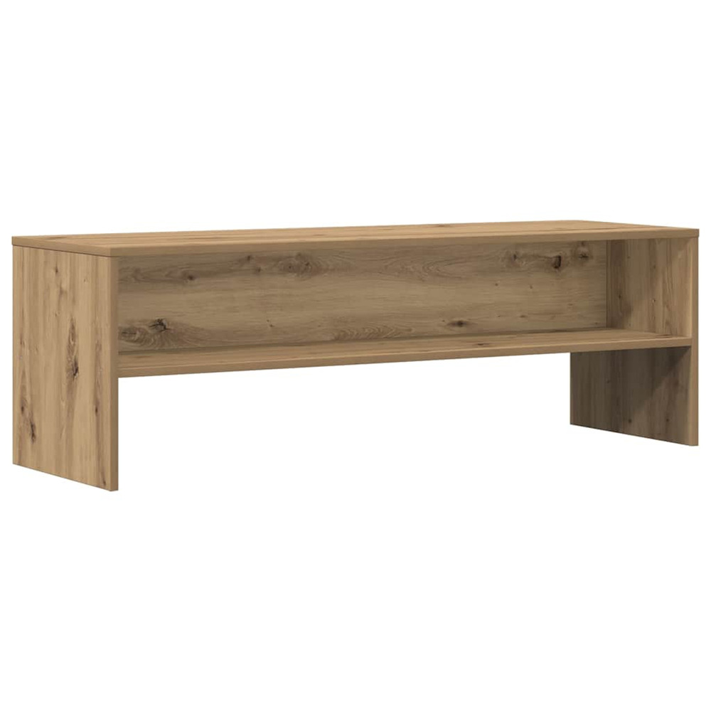 Meuble tv chêne artisanal 120x40x40 cm bois d'ingénierie
