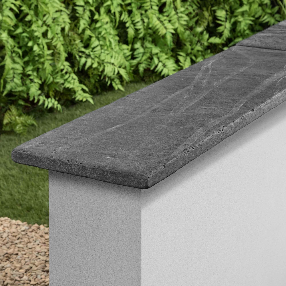 Couvertine ardoise noire vieillie 100x30x3 cm (à l'unité) - ro'ma nature
