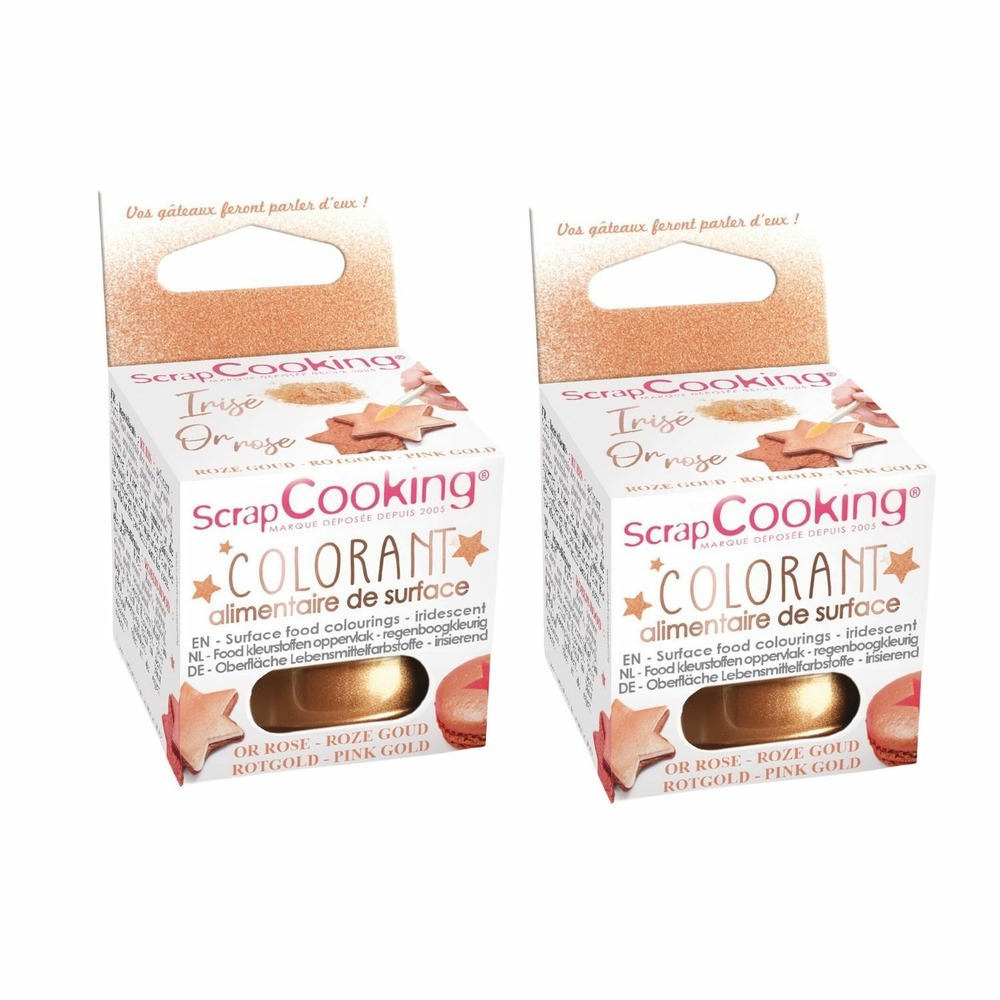 Colorant alimentaire de surface en poudre cuivré 10 g