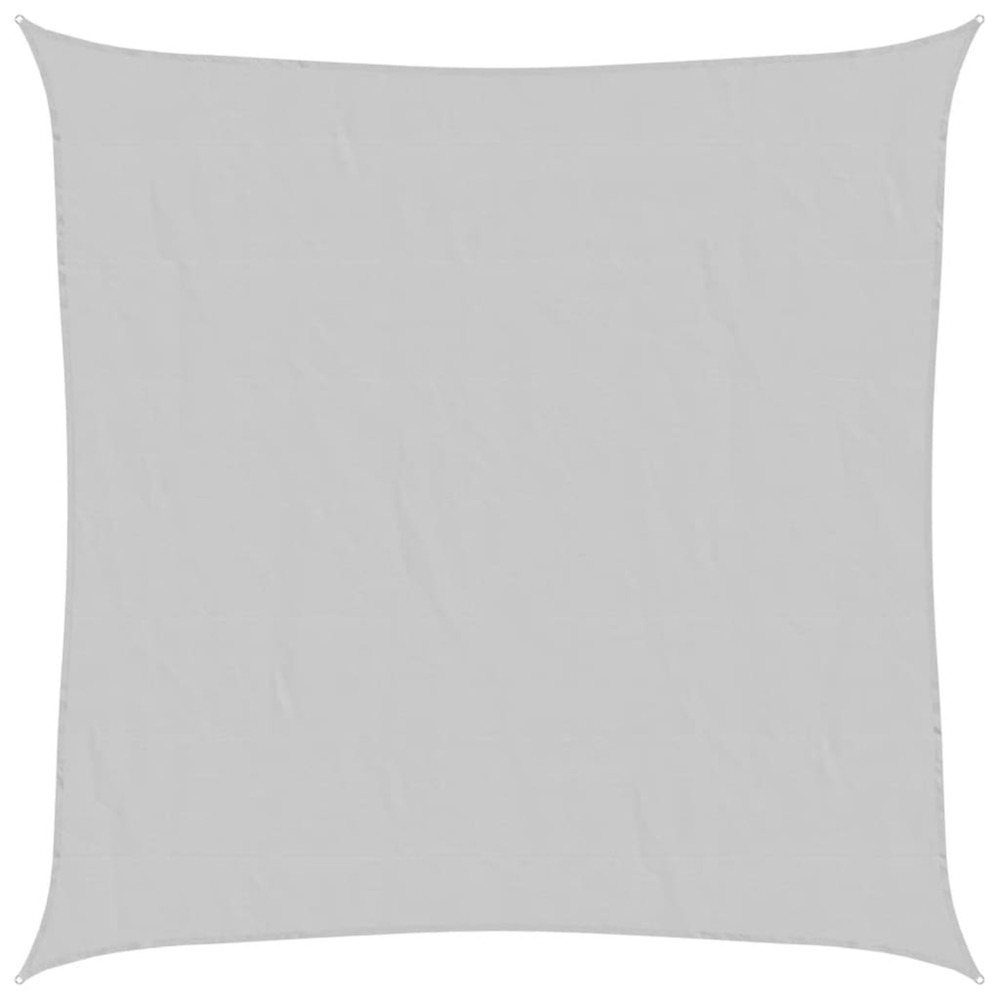 Voile d'ombrage gris clair 4,5x4,5 m 100% polyester oxford