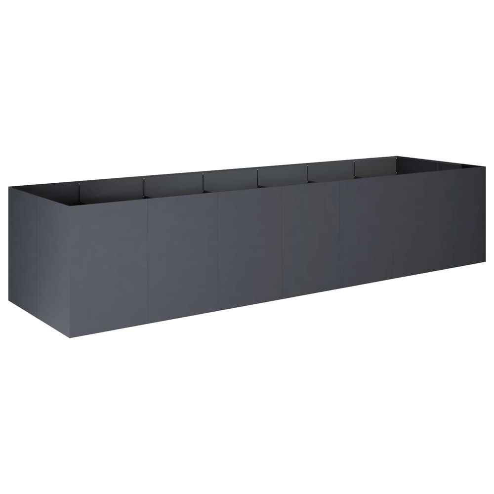 Cache-pot de jardin anthracite 280 x 80 x 60 cm