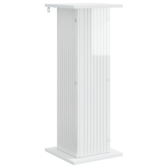 Support de plante blanc brillant 30,5 x 30 x 80,5 cm