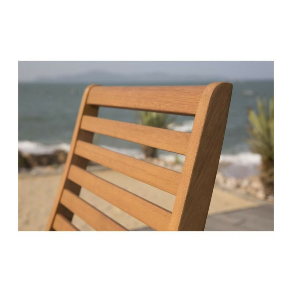 4 chaises de jardin pliantes en acacia - 47 x 57,5 x 89,5 cm