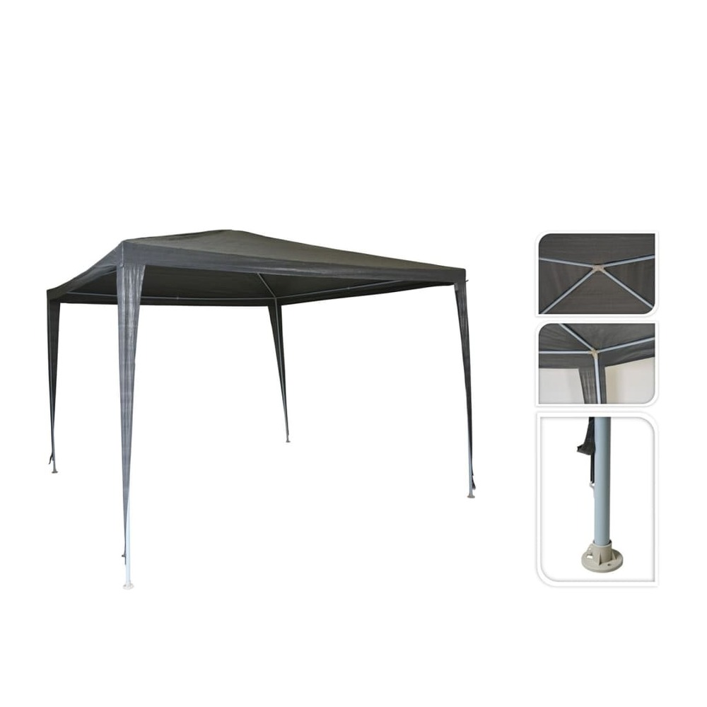 Tente de réception 300x300x245 cm gris