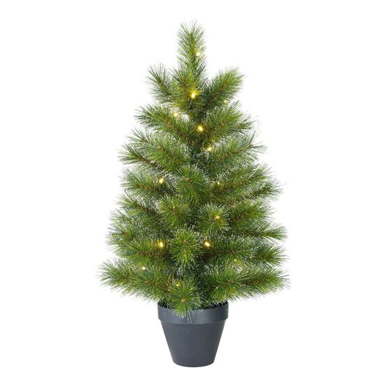 Sapin de noël artificiel glendon h90x51cm - vert