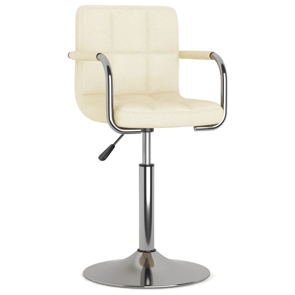 Tabouret de bar crème tissu