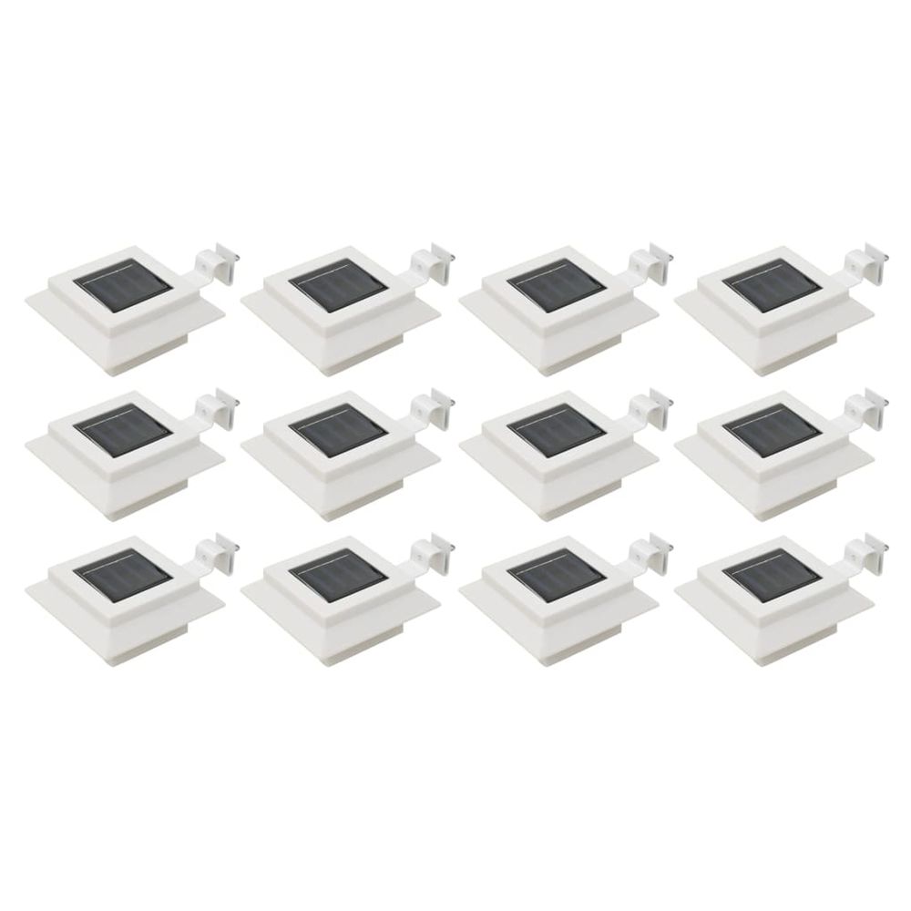 LAMPES SOLAIRES A LED CARREES-(865511)