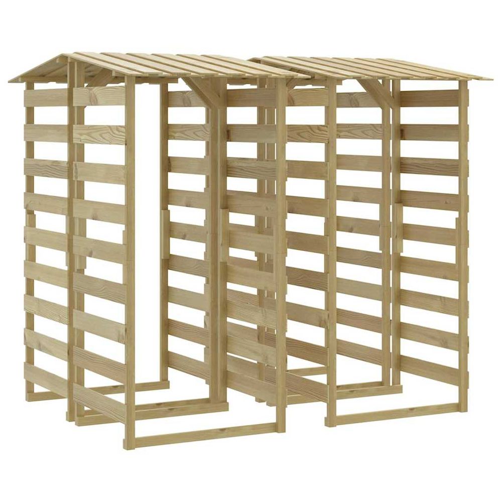 Pergolas avec toits 4 pcs 100x90x200 cm bois de pin imprégné