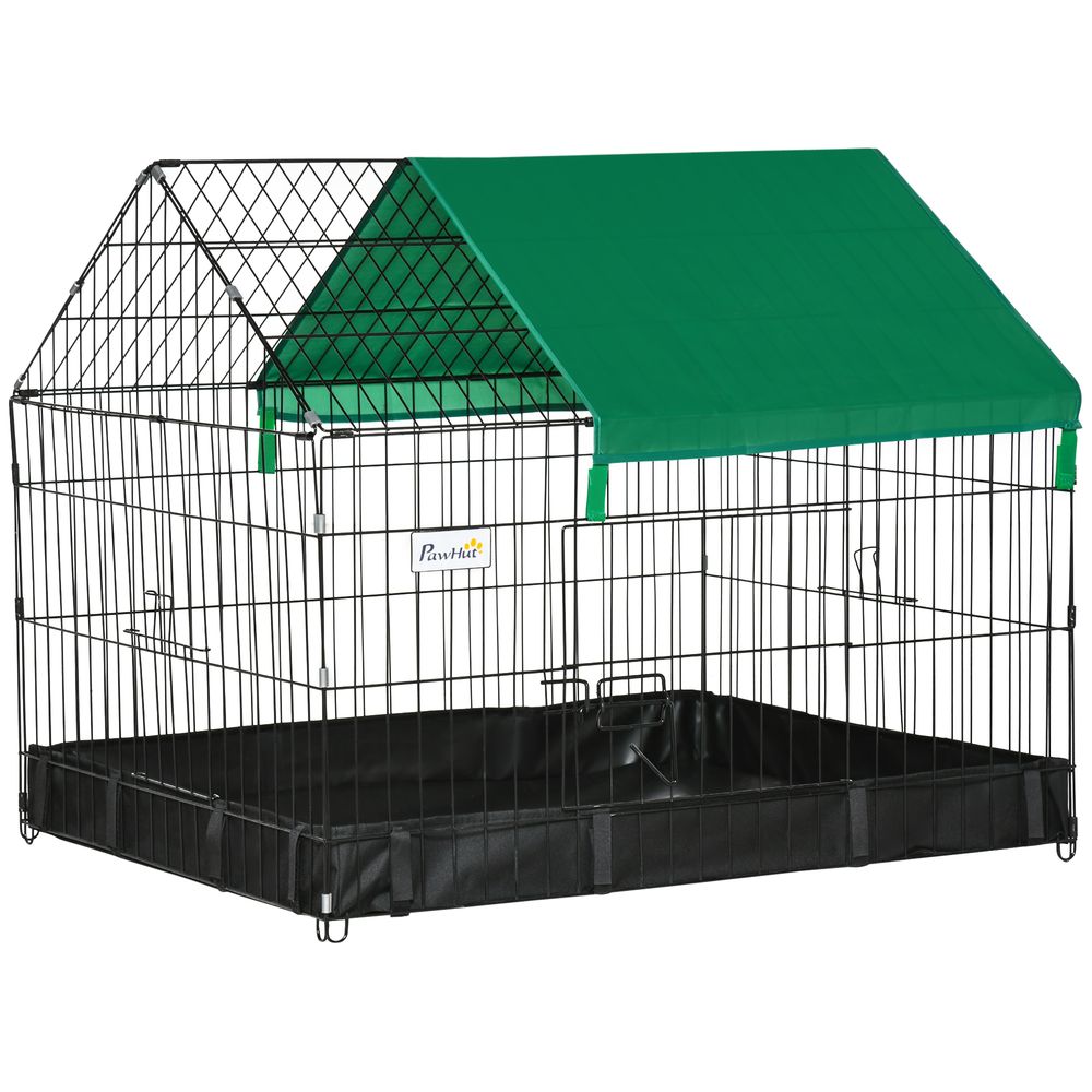 Enclos cage modulable lapins & rongeurs 0.68 m² - intérieur/extérieur avec toit