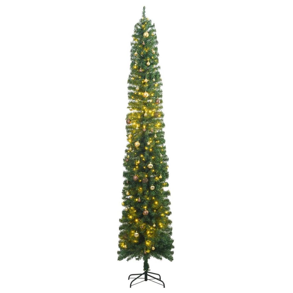 Sapin De Noël Extérieur 2m LED Blanc Froid 360 Lumières - Avec Étoile Et Contrôleur 8 Effets - Structure Métal - 5