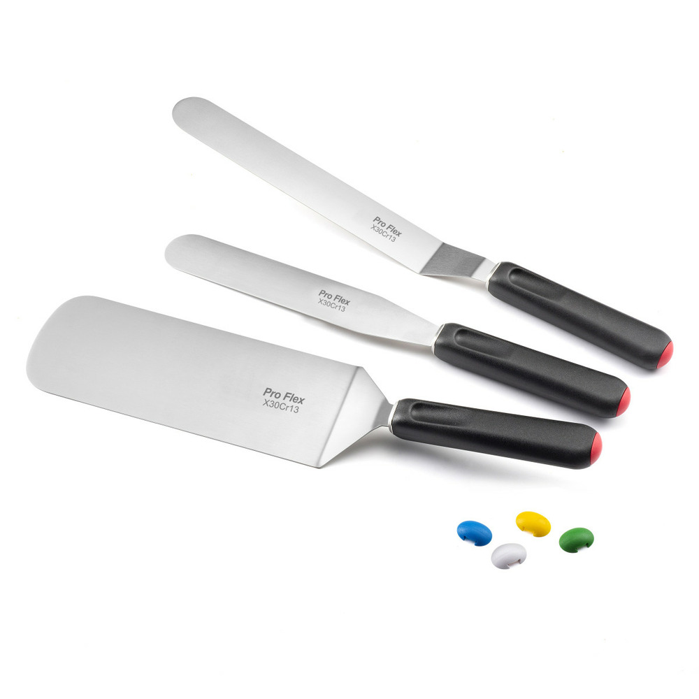 Pro flex - set 3 spatules pâtisserie