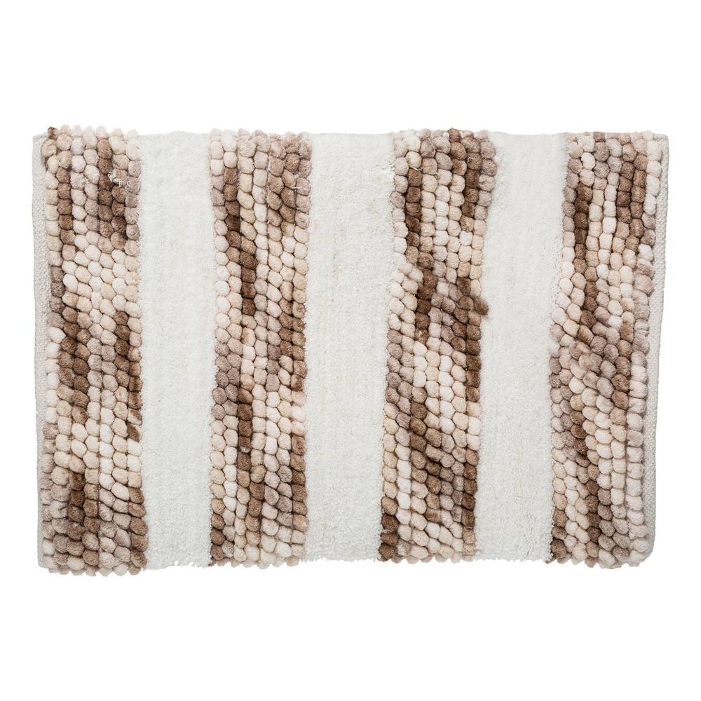 Tapis 50x75cm blanc taupe