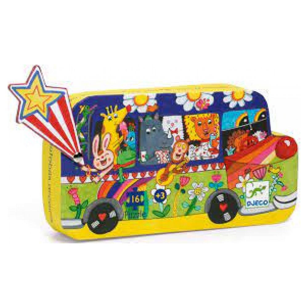 Puzzle le bus arc en ciel