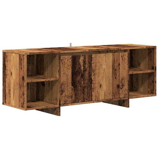 Meuble tv vieux bois 130x35x50 cm bois d'ingénierie