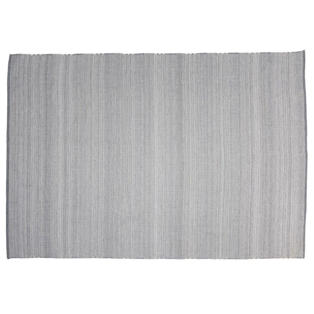 Tapis d’extérieur rectangulaire 200x290cm gris et blanc