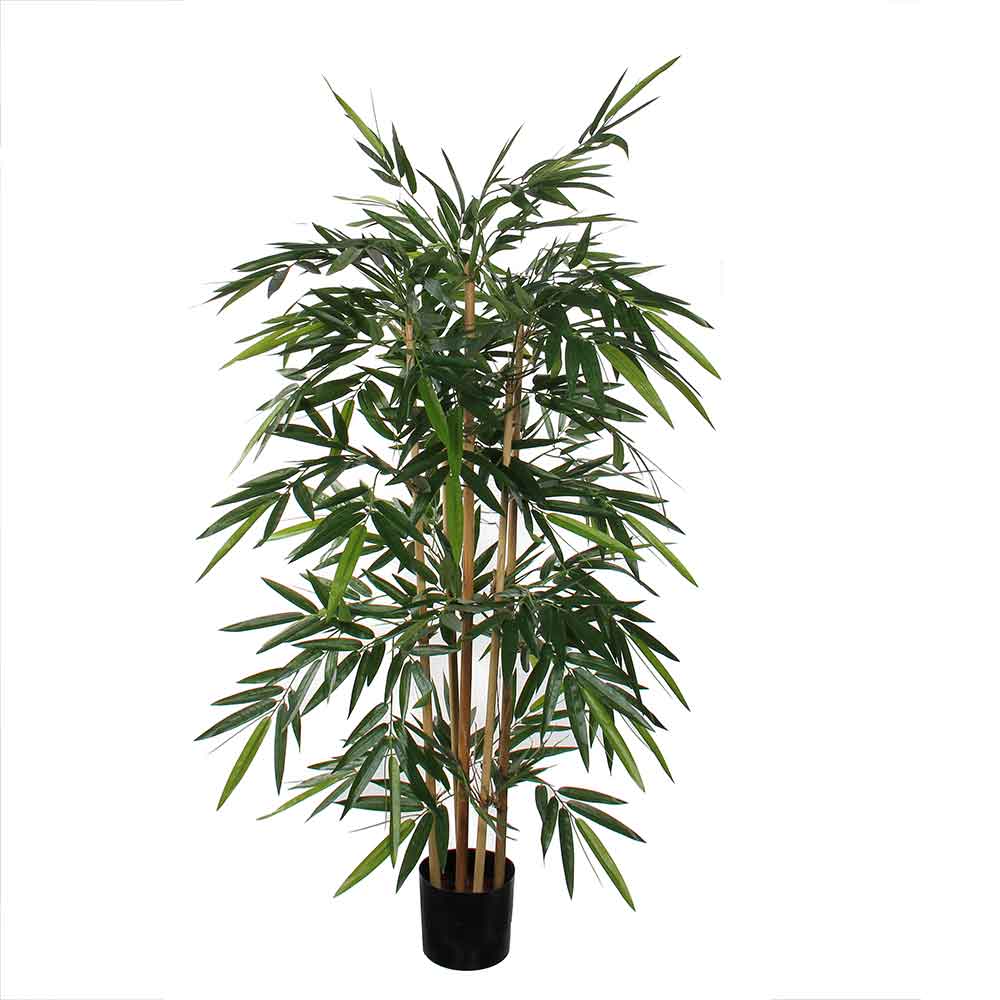 Mica decorations plante artificielle bamboe - 75x75x150 cm - pe - vert