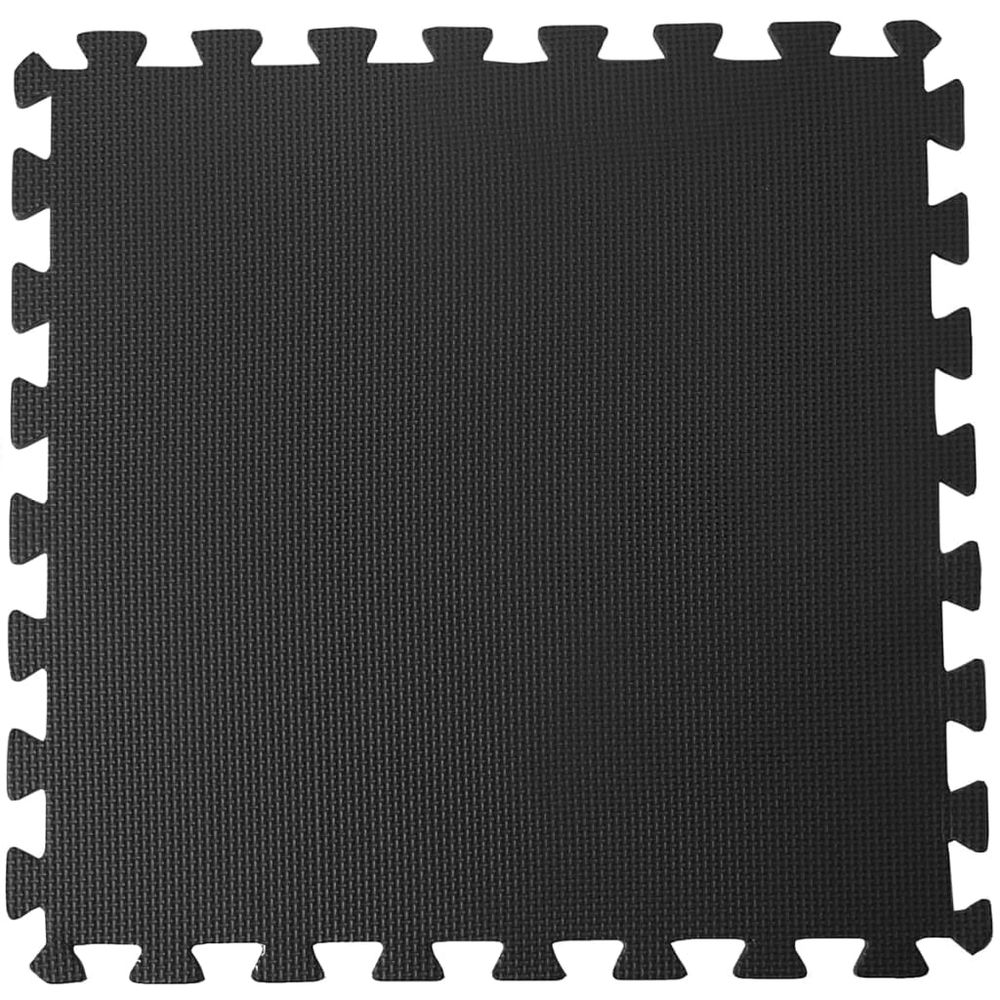 Protection de sol de piscine noir 50x50 cm 8 pcs