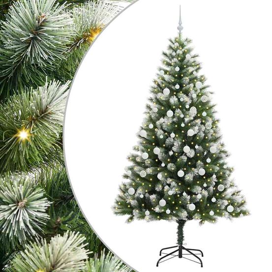 Arbre de noël artificiel avec neige artificielle 300 led