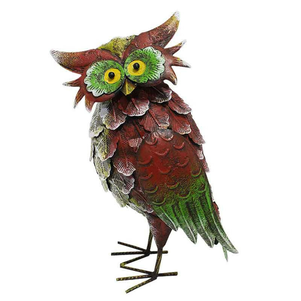 Figurine hibou éclat sauvage 30x15x41cm