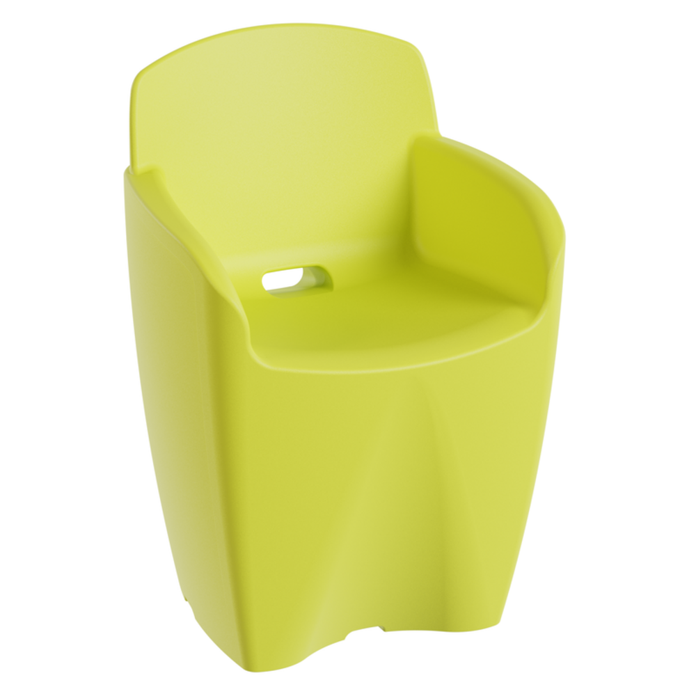 Chaise neoarmchair jaune lemon