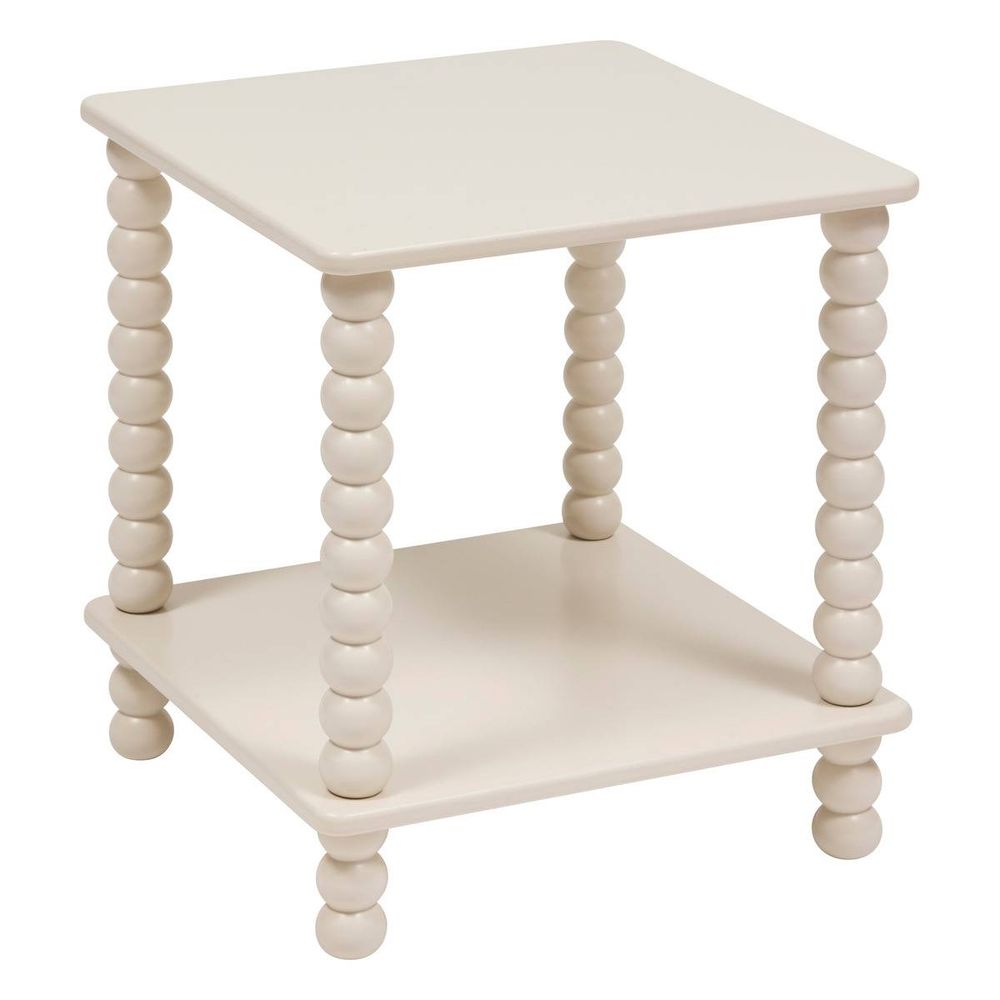 Table d'appoint chamlo ivoire 40x40cm