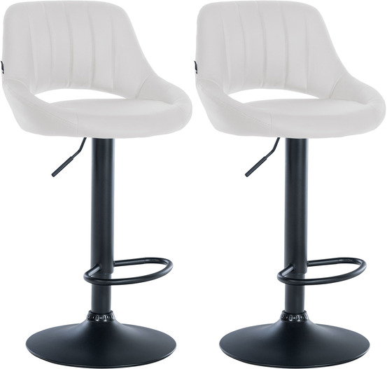 Lot de 2 tabourets de bar milet simili cuir b