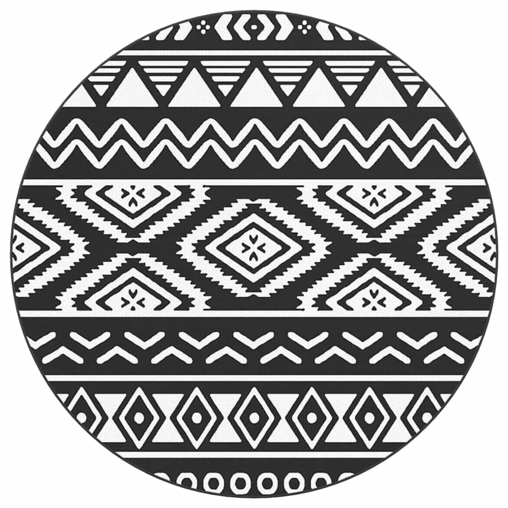 Tapis d'extérieur arakil noir ø200 cm pp