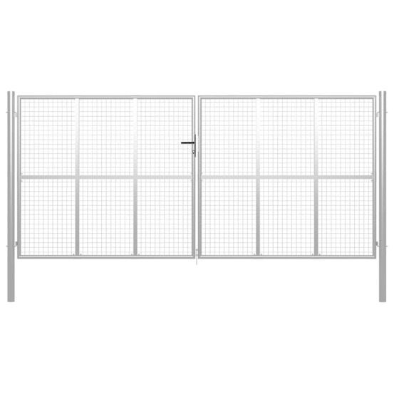 PORTE DE JARDIN ACIER GALVA 17-(864219)