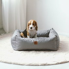 Animood -  lit pour chien maurice taille : m, couleur : gris, matière : kodura