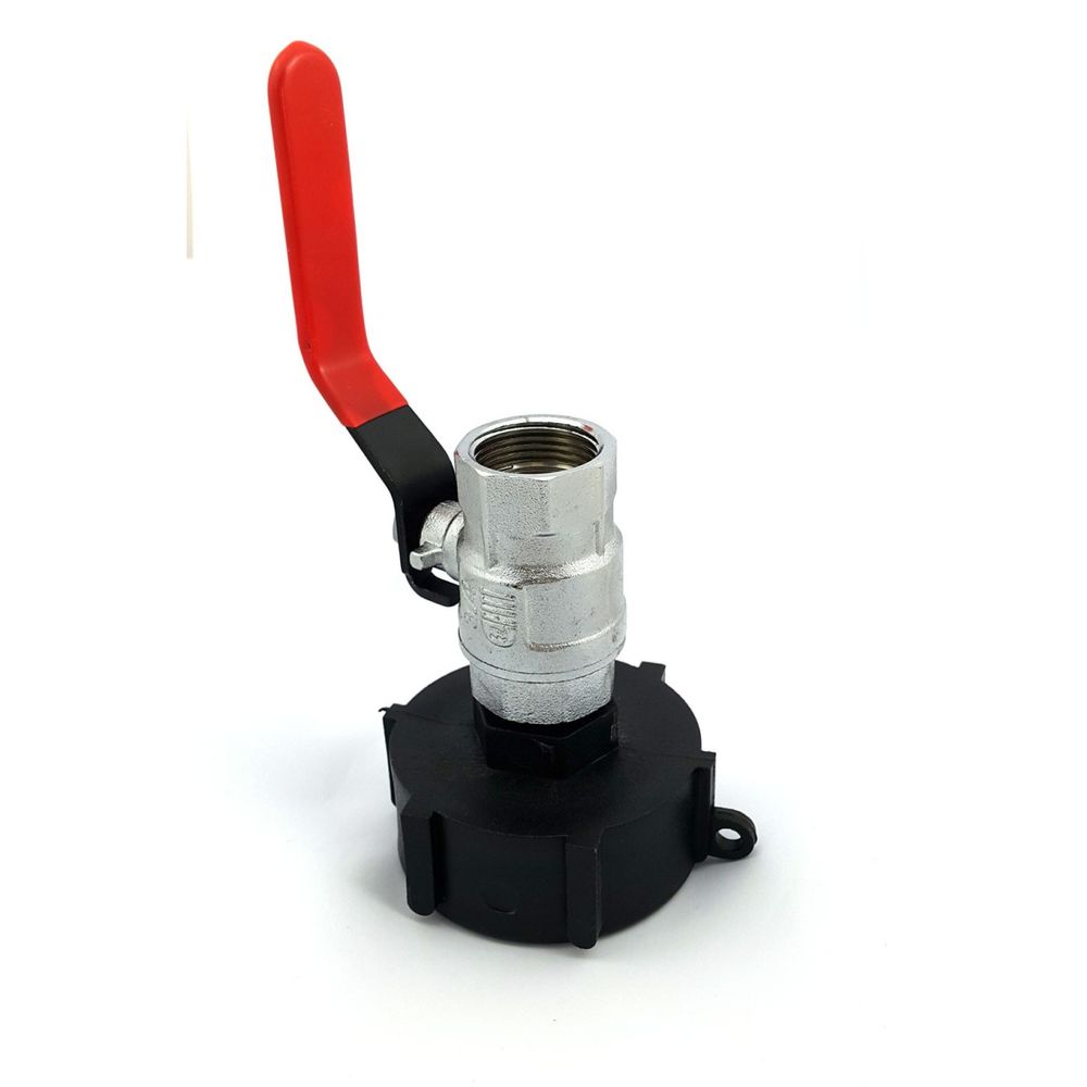Raccord s60x6 - vanne à boisseau sphérique en laiton chromé sortie femelle 3/4 p
