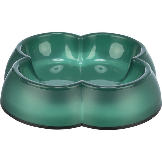 Gamelle plastique forme trèfle 0.25 litre ø 12 cm coloris divers pour cha