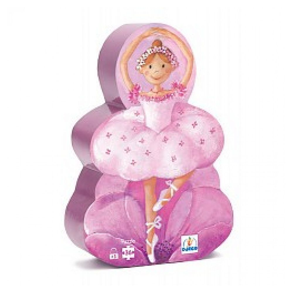 Puzzle silhouette 36p la ballerine a la fleur