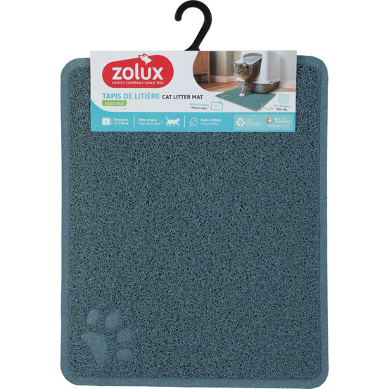 Tapis bleu pour maison de toilette s - 37 x 45 cm