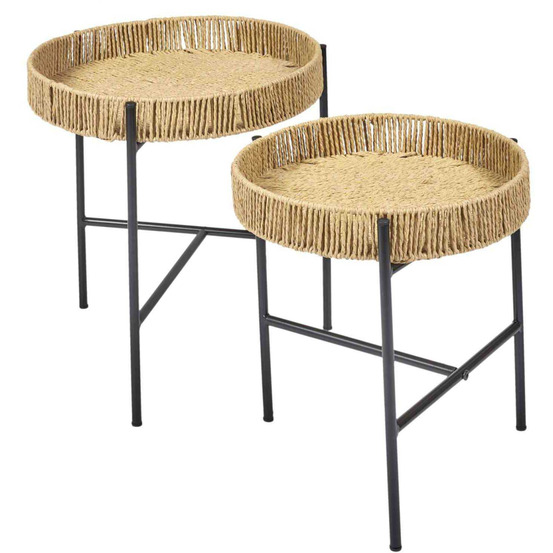 Table d'appoint gigogne pampa (lot de 2)