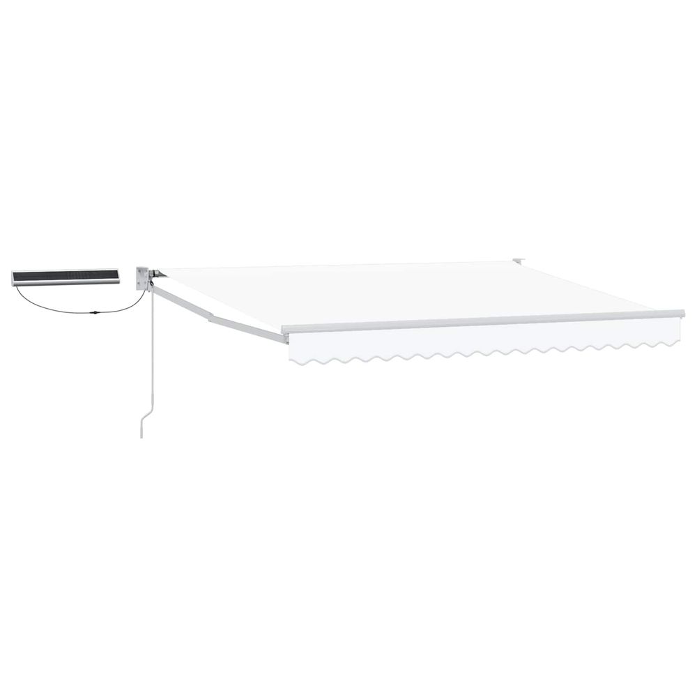 Auvent rétractable électrique blanc 3 x 2,5 m