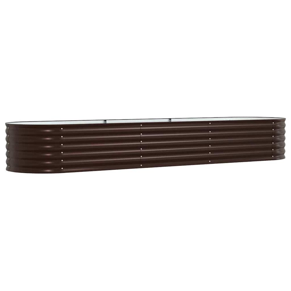 Lit surélevé marron 320 x 80 x 44 cm acier