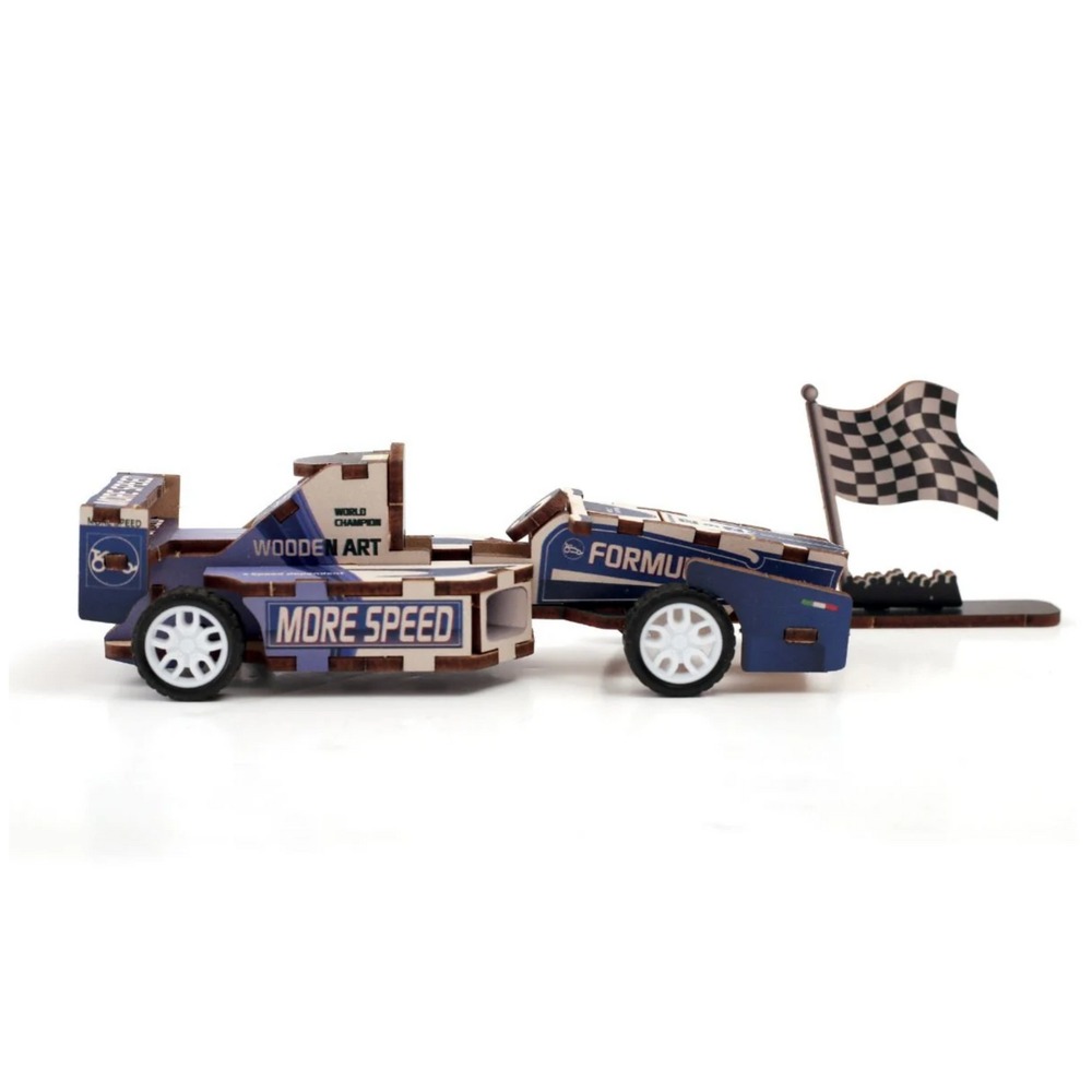 Maquette 3d en bois - voiture de course