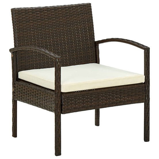 Chaise de jardin avec coussin Résine