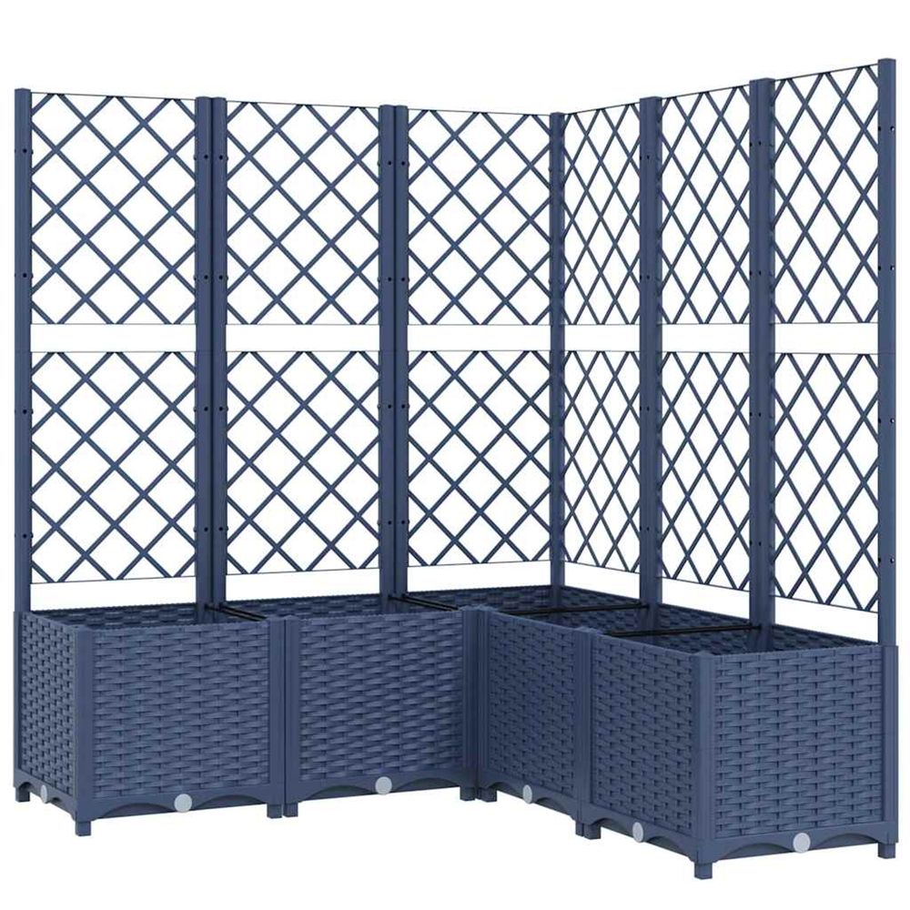 Jardin gris bleu 120 x 120 x 136 cm