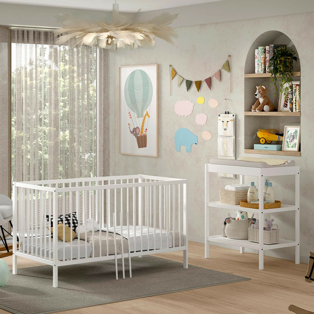 Pack - lit bébé & table à langer 