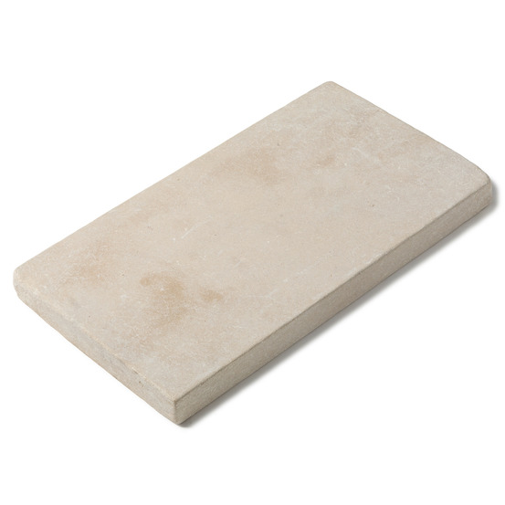 Margelle de piscine pierre de l'atlas beige 61x33x5 cm bord droit (à l'unité) - ro'ma nature