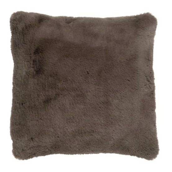Coussin imitation fourrure