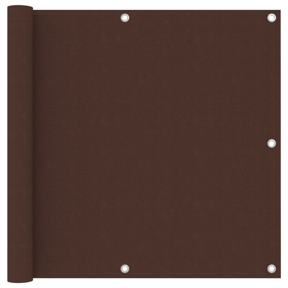 Écran de balcon marron 90x600 cm tissu oxford