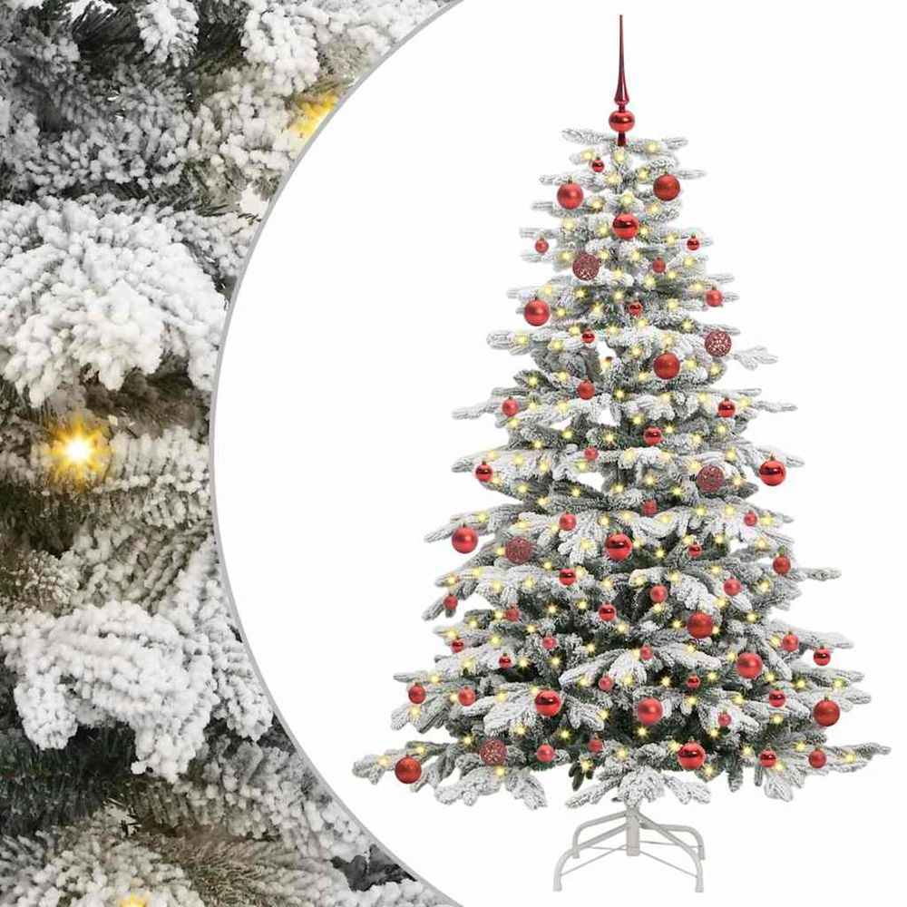Sapin de noël artificiel à branches articulées blanc 180 cm