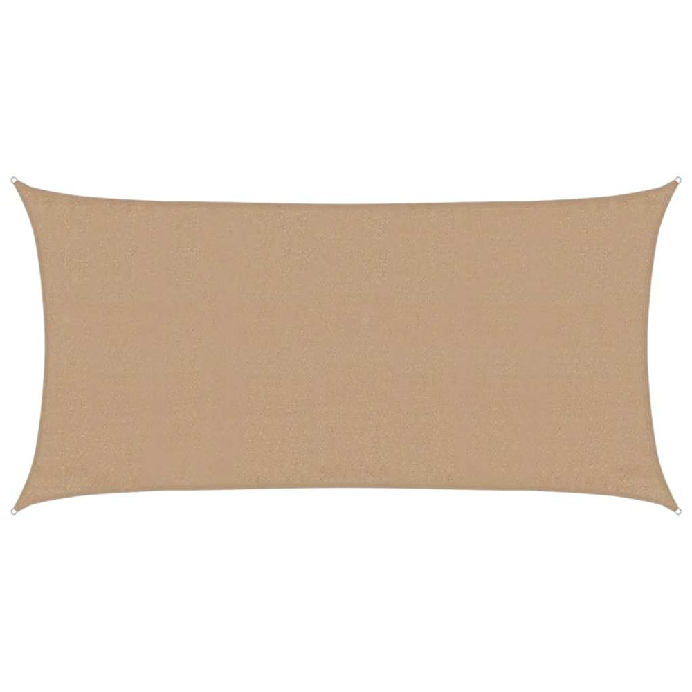 Voile d'ombrage 160 g/m² taupe 3x6 m pehd