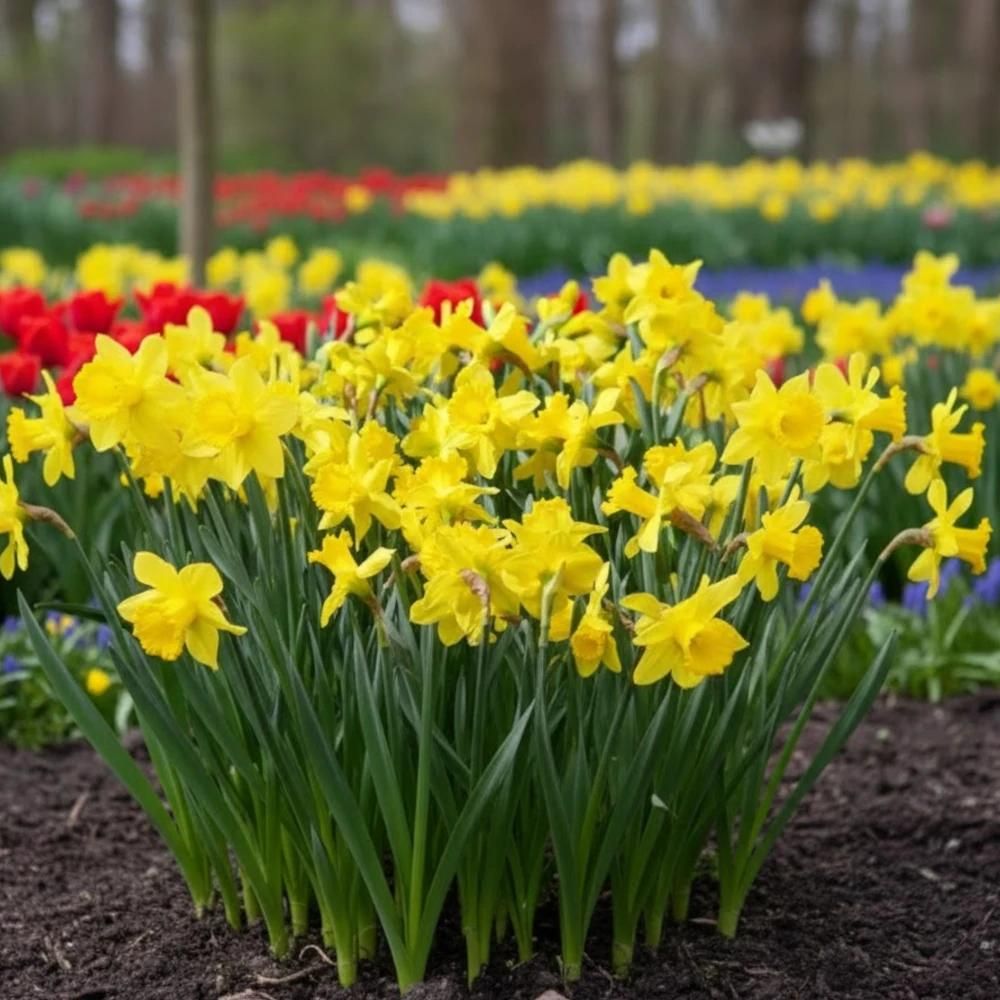 Bulbe de narcisse trompette jaune sachet de 9 bulbes