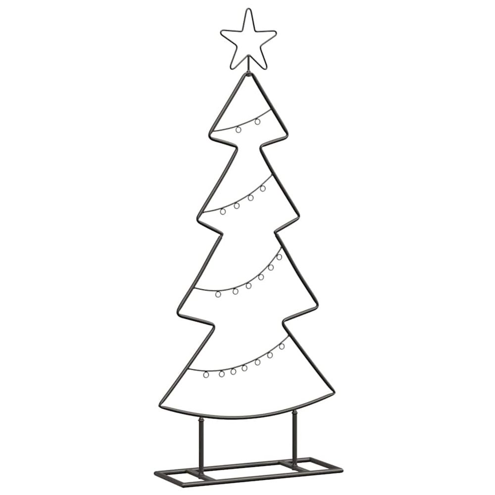 Arbre de noël en métal noir 90,5 cm acier