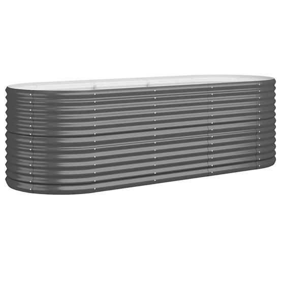 Lit surélevé de jardin acier galvanisé anthracite