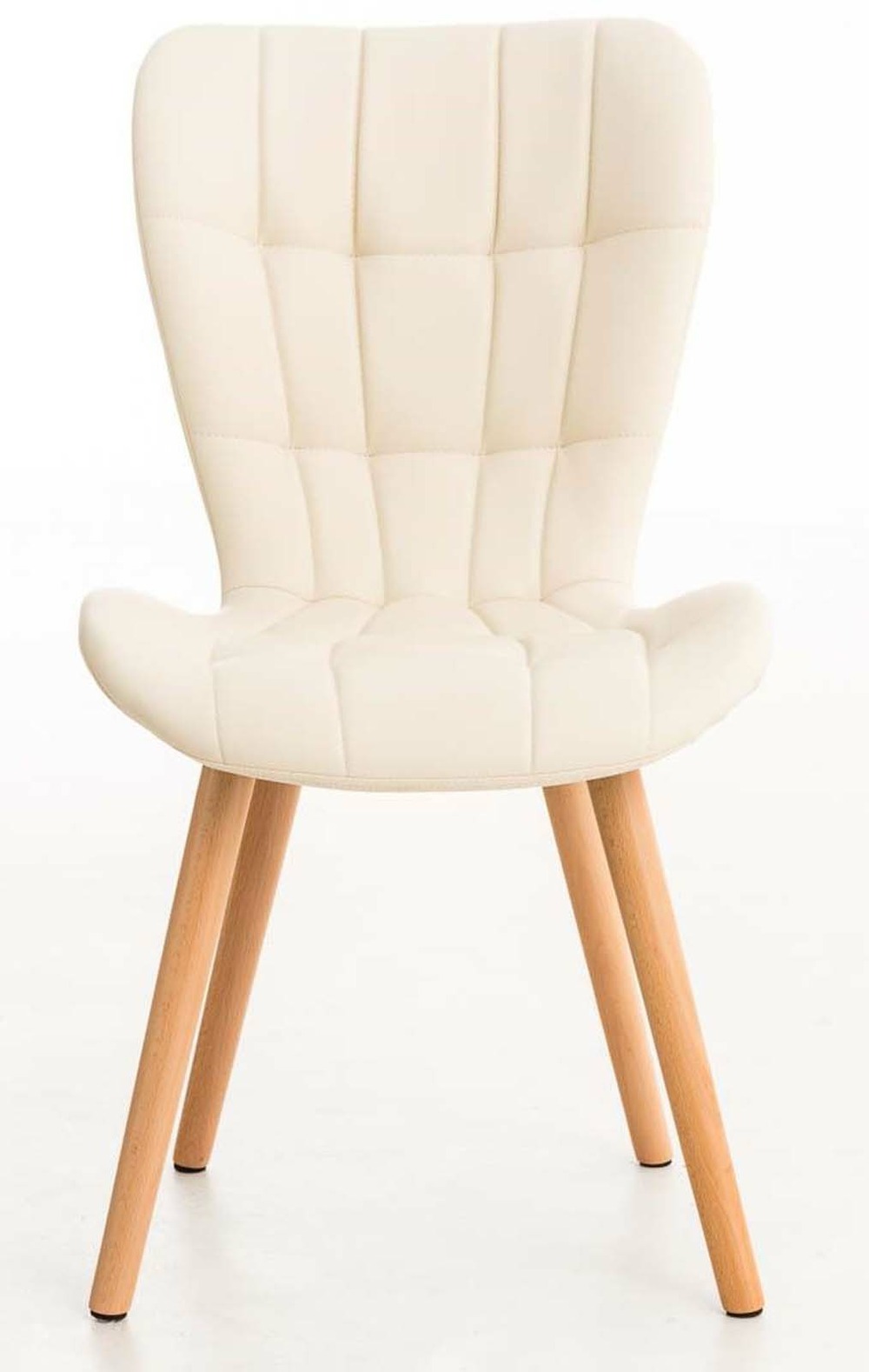 Lot de 4 chaises de salle à manger elda simili cuir