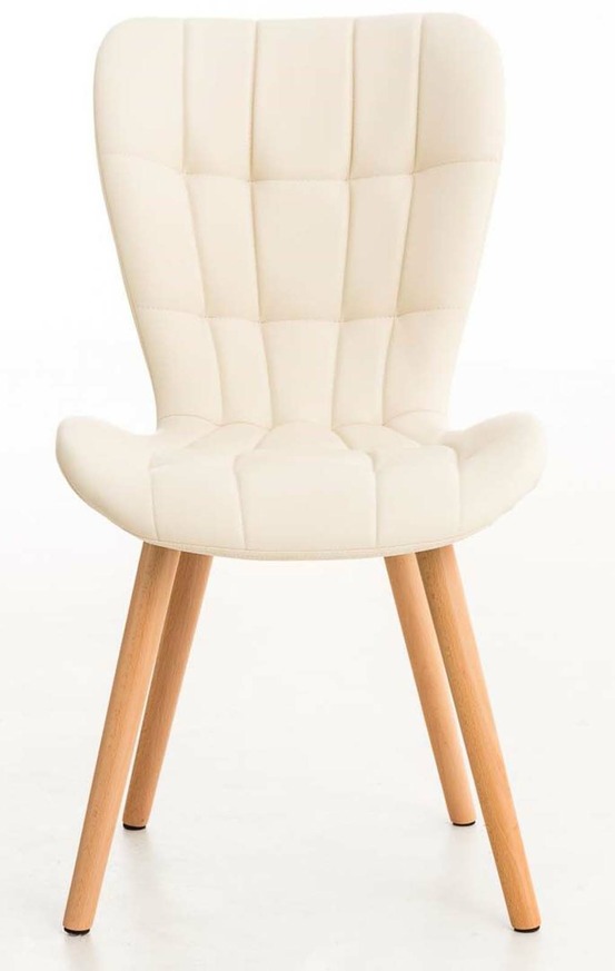 Lot de 4 chaises de salle à manger elda simili cuir